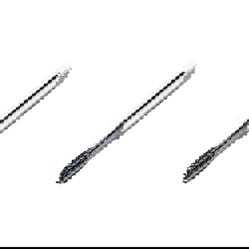 Straight Flute Tap: M8x1.25 Metric, 5 Flutes, Modified Bottoming, 6HX Class of Fit, Powdered Metal High Speed Steel, TiAlN Coated