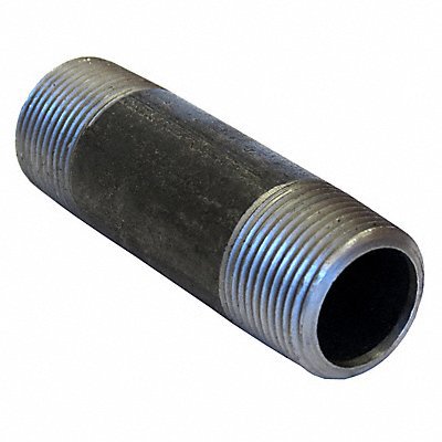 Black Pipe Nipples & Pipe; Pipe Size (Inch): 6 ; Length (Inch): 3-1/8 ; Schedule: 80 ; Construction: Welded ; Full or Partial Threading: Threaded on Both Ends ; Lead Free: No