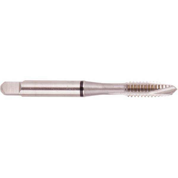 Spiral Point Tap: #6-40, UNF, 3 Flutes, Plug, 2B/3B, High Speed Steel, Bright Finish
