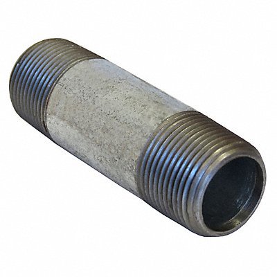 Galvanized Pipe Nipples & Pipe; Full or Partial Threading: Threaded on Both Ends ; Material: Steel ; Pipe Size (Inch): 2 ; Length (Inch): 6 ; Schedule: 80 ; Construction: Welded