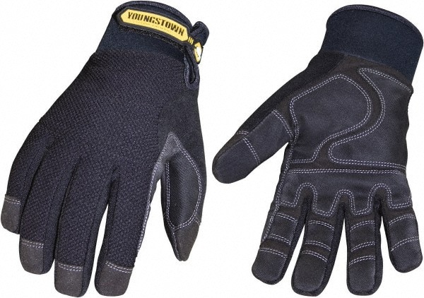General Purpose Work Gloves: Large, Synthetic Suede