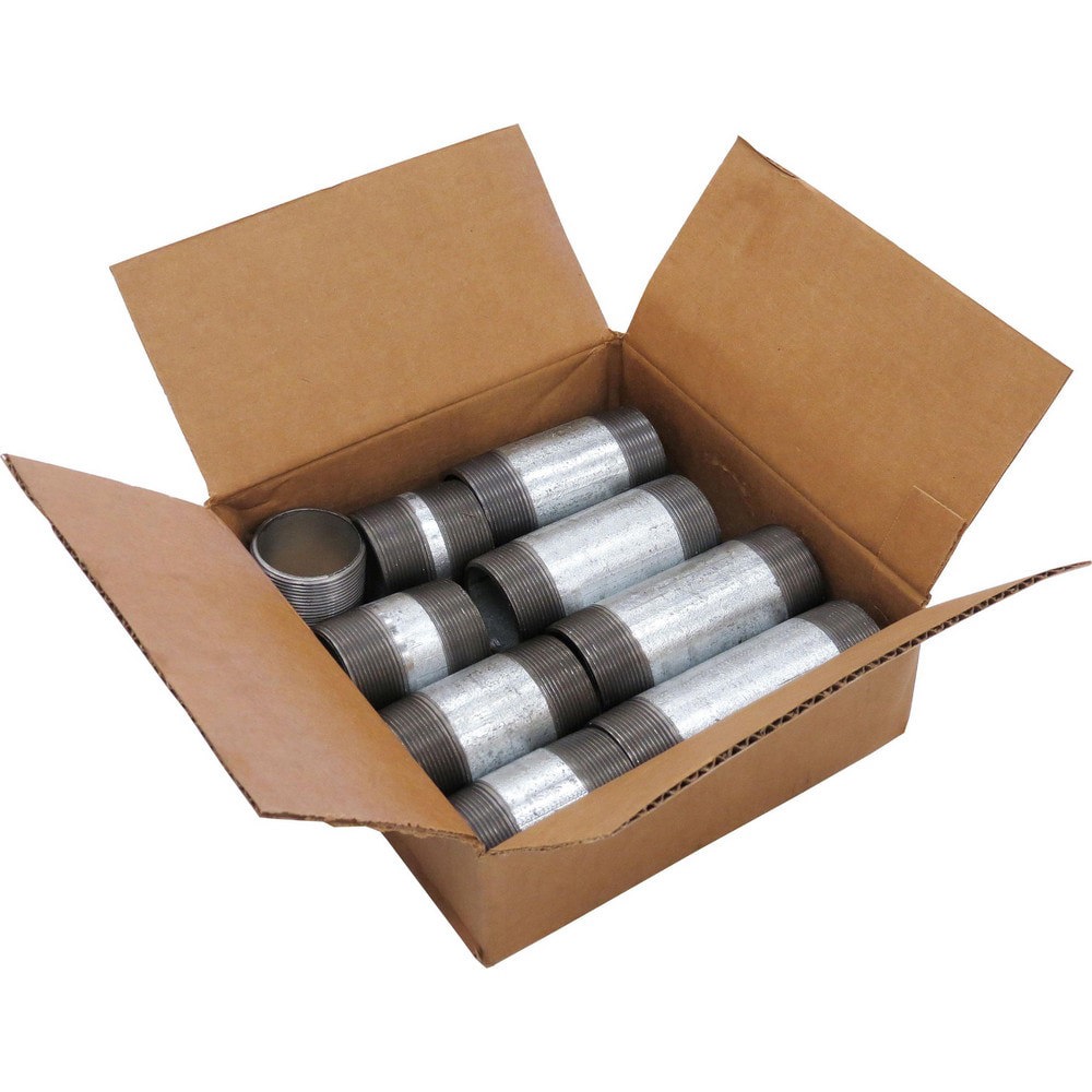 Pipe Nipple Sets; Full or Partial Threading: Threaded on Both Ends ; Finish: Galvanized ; Pipe Size: 3 ; Schedule: 40 ; Thread Standard: NPT ; Includes: (1) Close; (1) 3 in; (1) 3-1/2 in; (1) 4 in; (1) 4-1/2 in; (1) 5 in; (1) 5-1/2 in; (1) 6 in