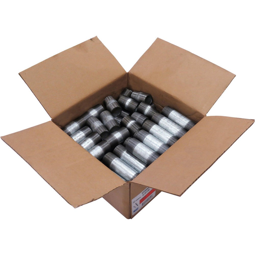 Pipe Nipple Sets; Full or Partial Threading: Threaded on Both Ends ; Finish: Galvanized ; Pipe Size: 2 ; Schedule: 40 ; Thread Standard: NPT