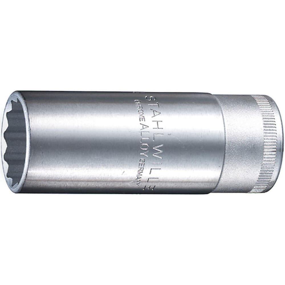 Hand Sockets; Socket Type: Deep Socket ; Drive Size: 1/2in (Inch); Socket Size (Inch): 1-1/4 ; Drive Style: Hex ; Number Of Points: 12 ; Overall Length (Decimal Inch): 3.2300