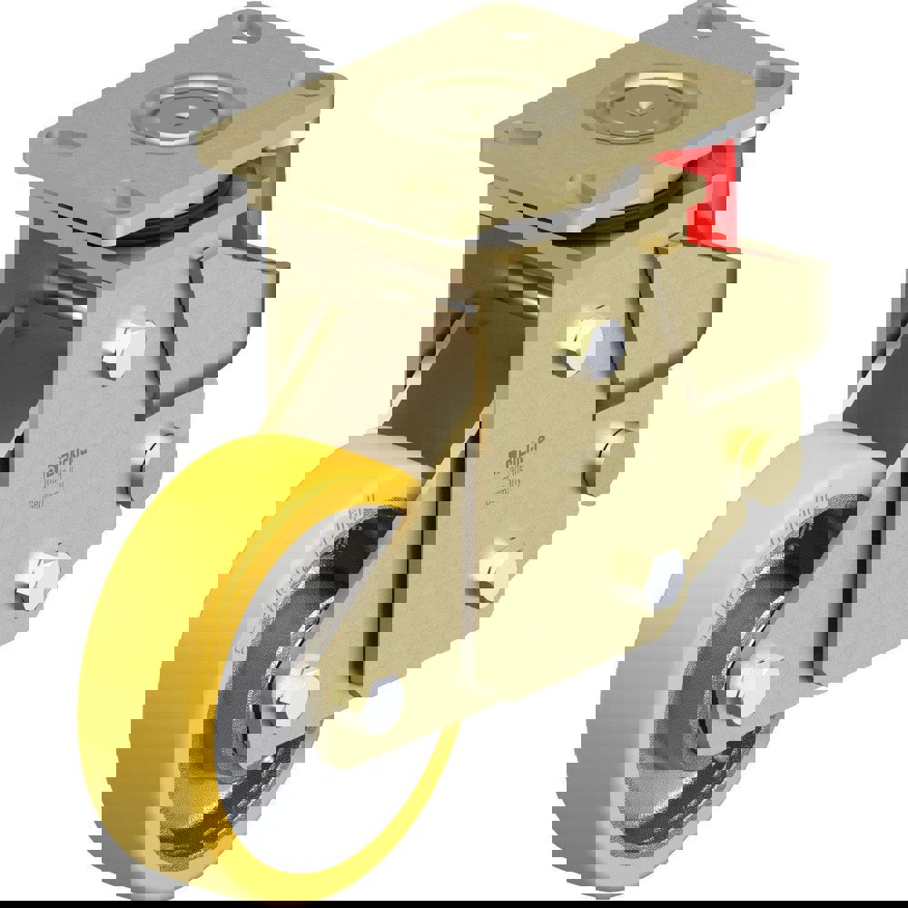 Top Plate Casters; Mount Type: Plate ; Number of Wheels: 1.000 ; Wheel Diameter (Inch): 10 ; Wheel Material: Rubber ; Wheel Width (Inch): 3-3/8 ; Wheel Color: Black