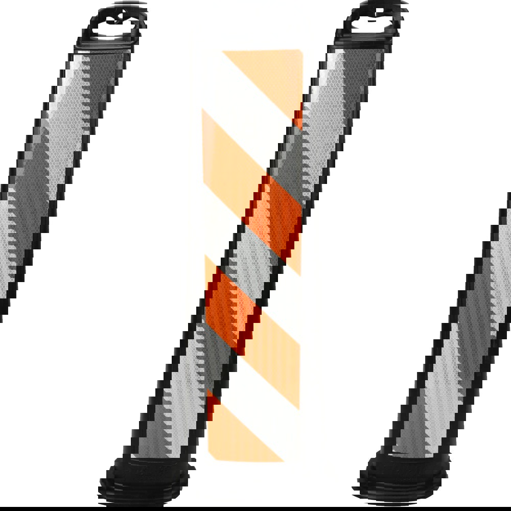 Traffic Barrels, Delineators & Posts; Type: Vertical Panel ; Reflective: Yes ; Base Needed: Yes ; Height (Decimal Inch): 40.0000 ; Color: Black ; Compliance: Meets MUTCD Standards