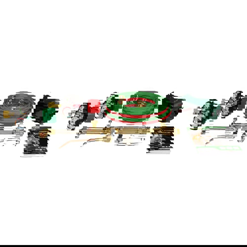 Oxygen/Acetylene Torch Kits; Outfit Type: Welding Outfit ; Application: Cutting; Welding ; Welding Length: 3in ; Cutting Depth: 8in ; Material: Brass