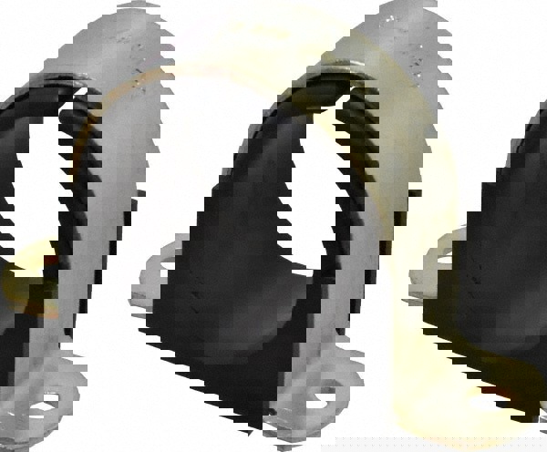 2 Pipe, Steel, Zinc Plated Pipe Strap with Cushion