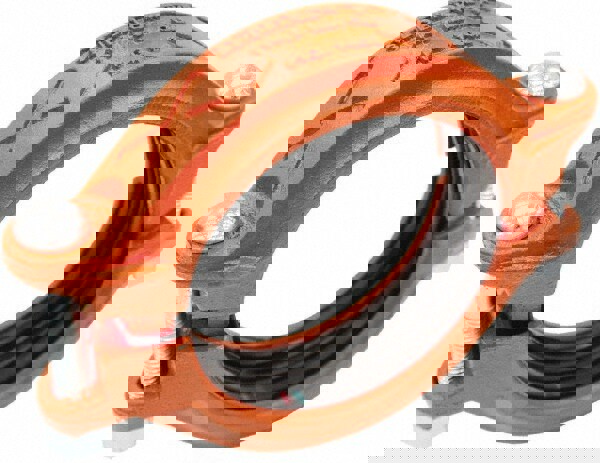 Black 90 &deg; Elbow & Coupling: 2-1/2