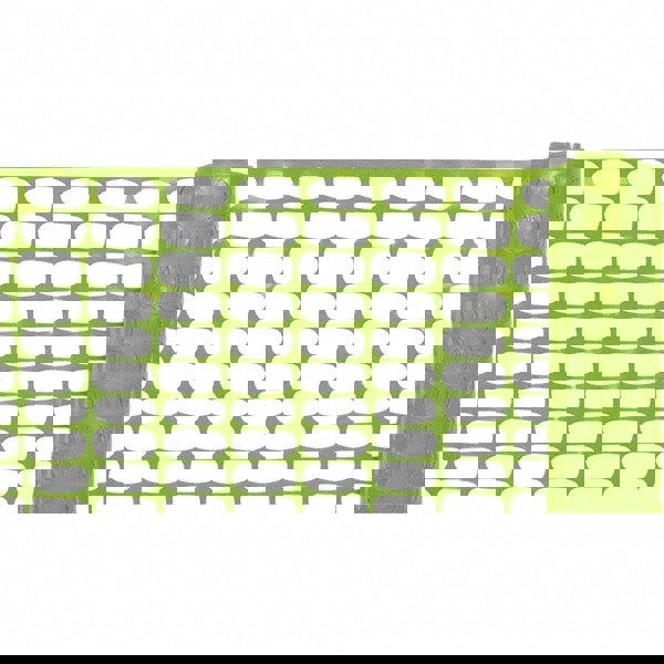 100' Long x 4' High, Lime Reusable Safety Fence