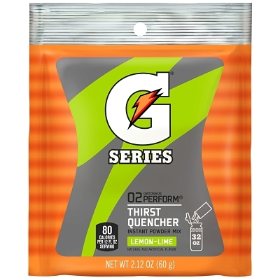Activity Drink: 2.12 oz, Pack, Lemon-Lime, Powder, Yields 1 Qt