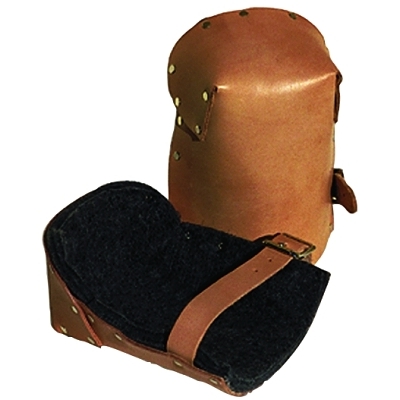 NATURAL PRO LEATHER KNEEPADS W/BUCKLE FA