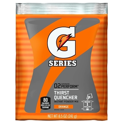 Activity Drink: 8.5 oz, Pack, Orange, Powder, Yields 1 gal