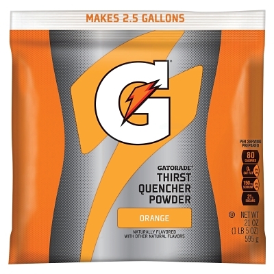 Activity Drink: 21 oz, Pack, Orange, Powder, Yields 2.5 gal