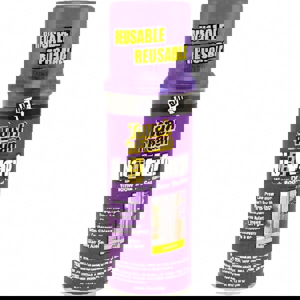 Window & Door Sealant: 12 oz Aerosol, White, Polyurethane