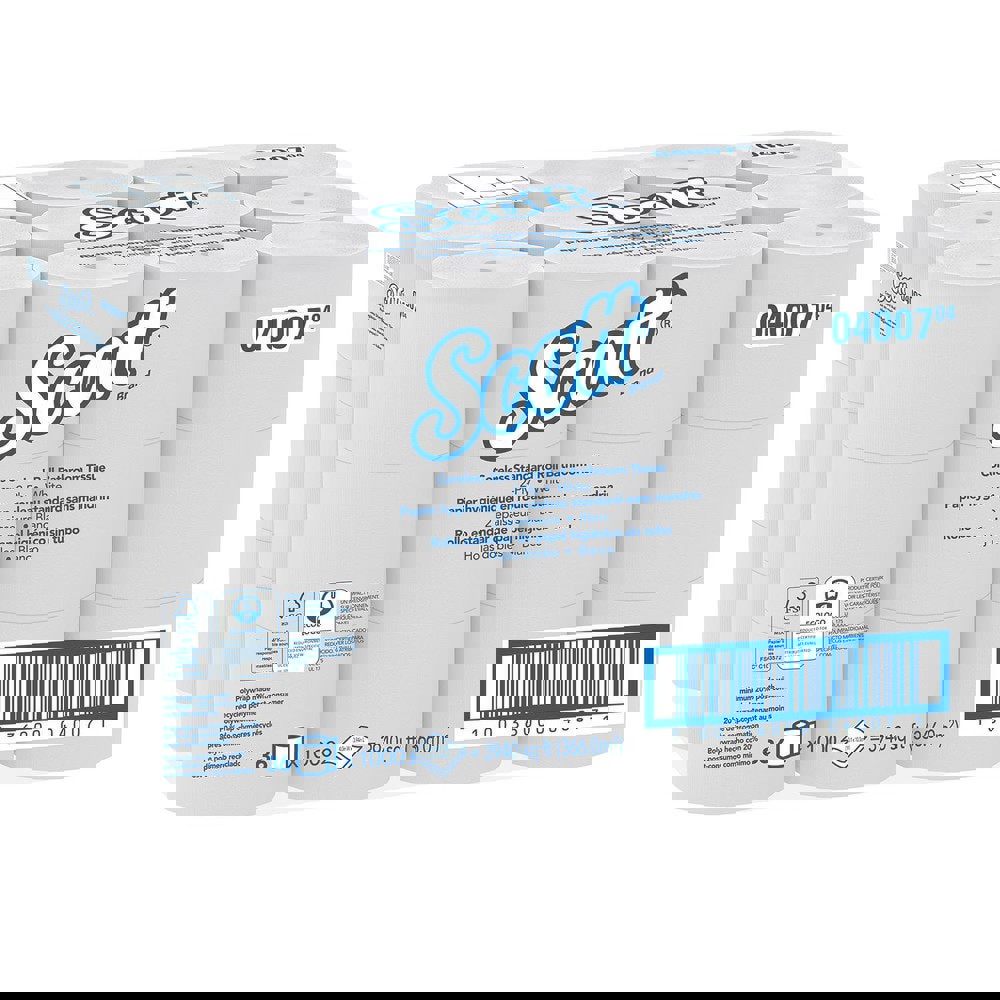 Scott Essential Coreless Toilet Paper (04007), 2-ply Standard Rolls