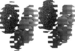 50 Piece, 36 Grit, 4-1/2