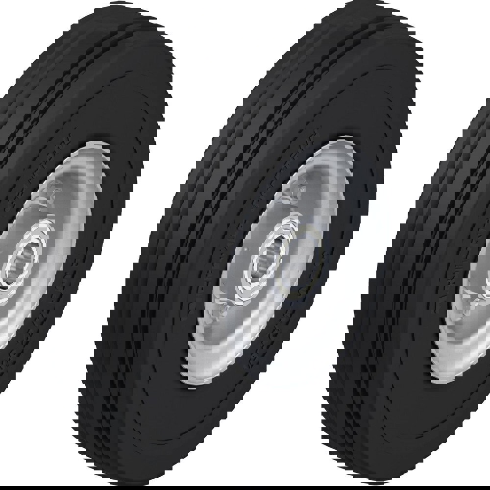 Caster Wheels; Wheel Type: Rigid; Swivel ; Wheel Diameter (Inch): 10 ; Bearing Type: Ball ; Wheel Width (Inch): 3-3/8 ; Wheel Core Material: Steel ; Wheel Material: Rubber