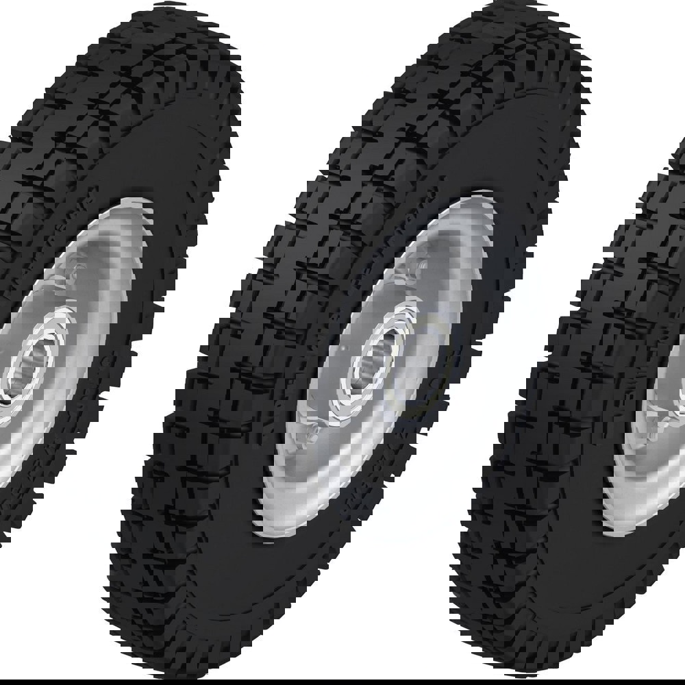 Caster Wheels; Wheel Type: Rigid; Swivel ; Wheel Diameter (Inch): 10 ; Bearing Type: Ball ; Wheel Width (Inch): 3-3/8 ; Wheel Core Material: Steel ; Wheel Material: Rubber