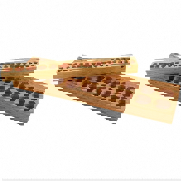 Collet Racks & Trays; Number of Collets Held: 13 ; Material: Wood ; Length (Inch): 8-3/8 ; Width (Inch): 1