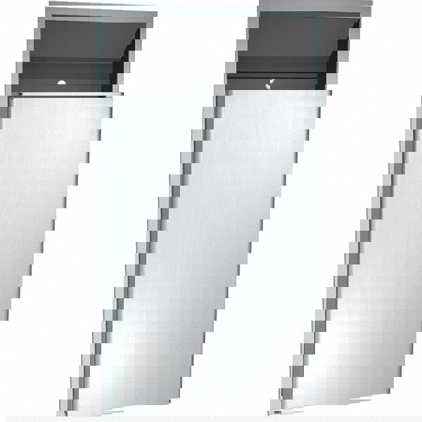 Feminine Hygiene Product Receptacles; Overall Depth: 8in ; Color: Silver ; UNSPSC Code: 47131703