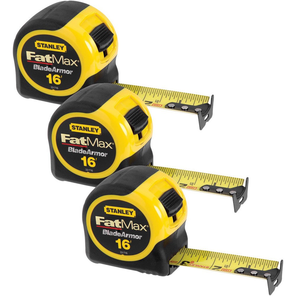 Tape Measures; Length Ft.: 16.000 ; Graduation (Inch): 1/16 ; Blade Material: Mylar Polyester Film ; Standout Length (Feet): 11.00 ; Case Type: Closed ; Rewind Type: Automatic