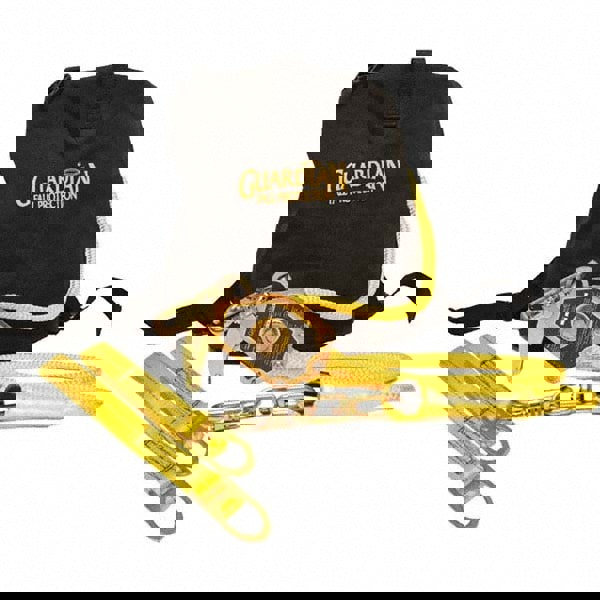 Lanyards & Lifelines; Lifeline Material: Polyester ; Type: Horizontal Lifeline ; Capacity (Lb.): 620 ; Anchorage Connection: Self-Locking Carabiner ; Harness Connection: None ; For Arc Flash Work: No