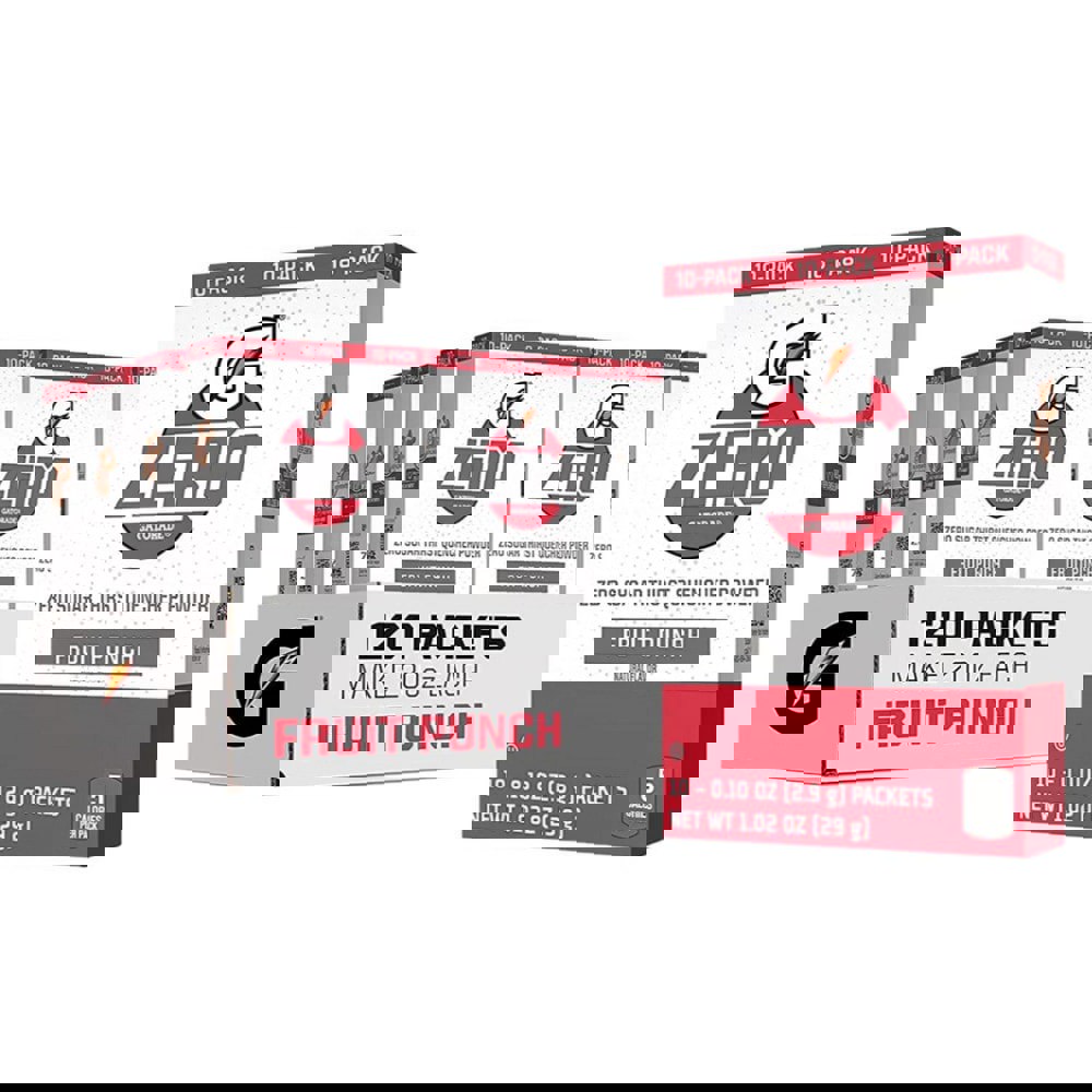 Activity Drinks; Drink Type: Activity ; Form: Powder ; Container Yields (oz.): 16.90 ; Flavor: Fruit Punch ; Drink Content Features: Hydration Electrolytes Single Serve Suger-Free ; Container Type: Packet