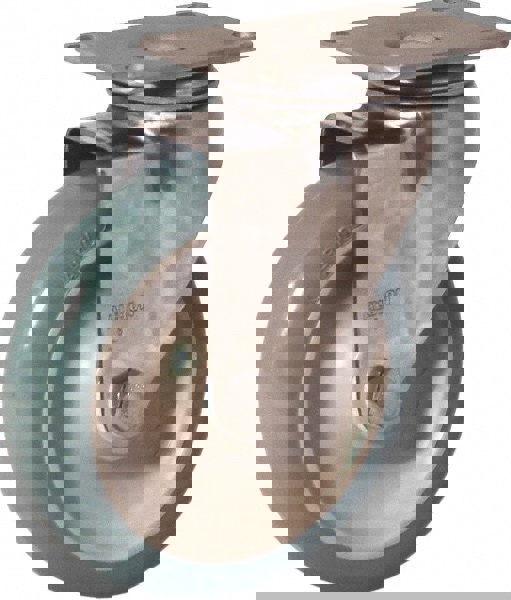 Swivel Top Plate Caster: Antimicrobial Polyurethane over Polypropylene, 5