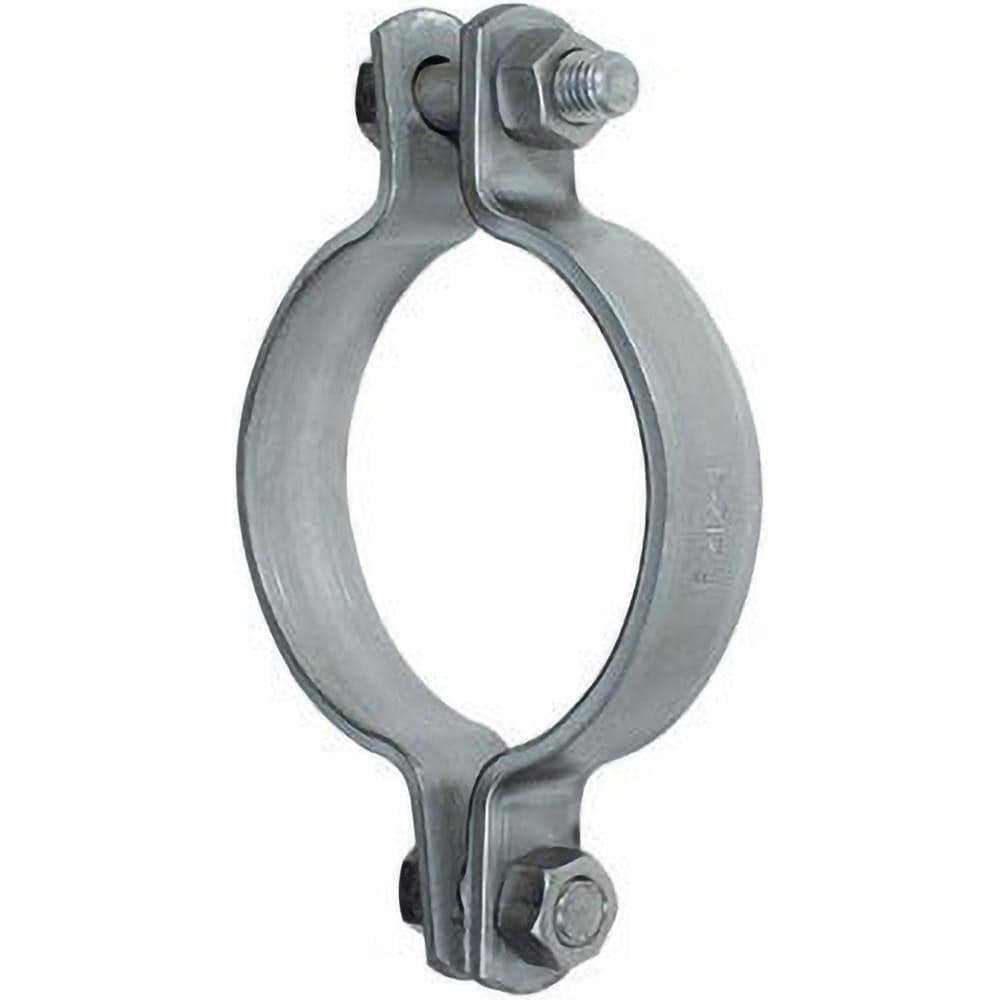 Pipe & Cable Clamps; Clamp Type: Bracing Clamp ; Clamp Color: Gray ; Material: Carbon Steel ; Nominal Pipe Size: 5 ; Coating/Finish: Galvanized ; Rod Diameter: 1/2