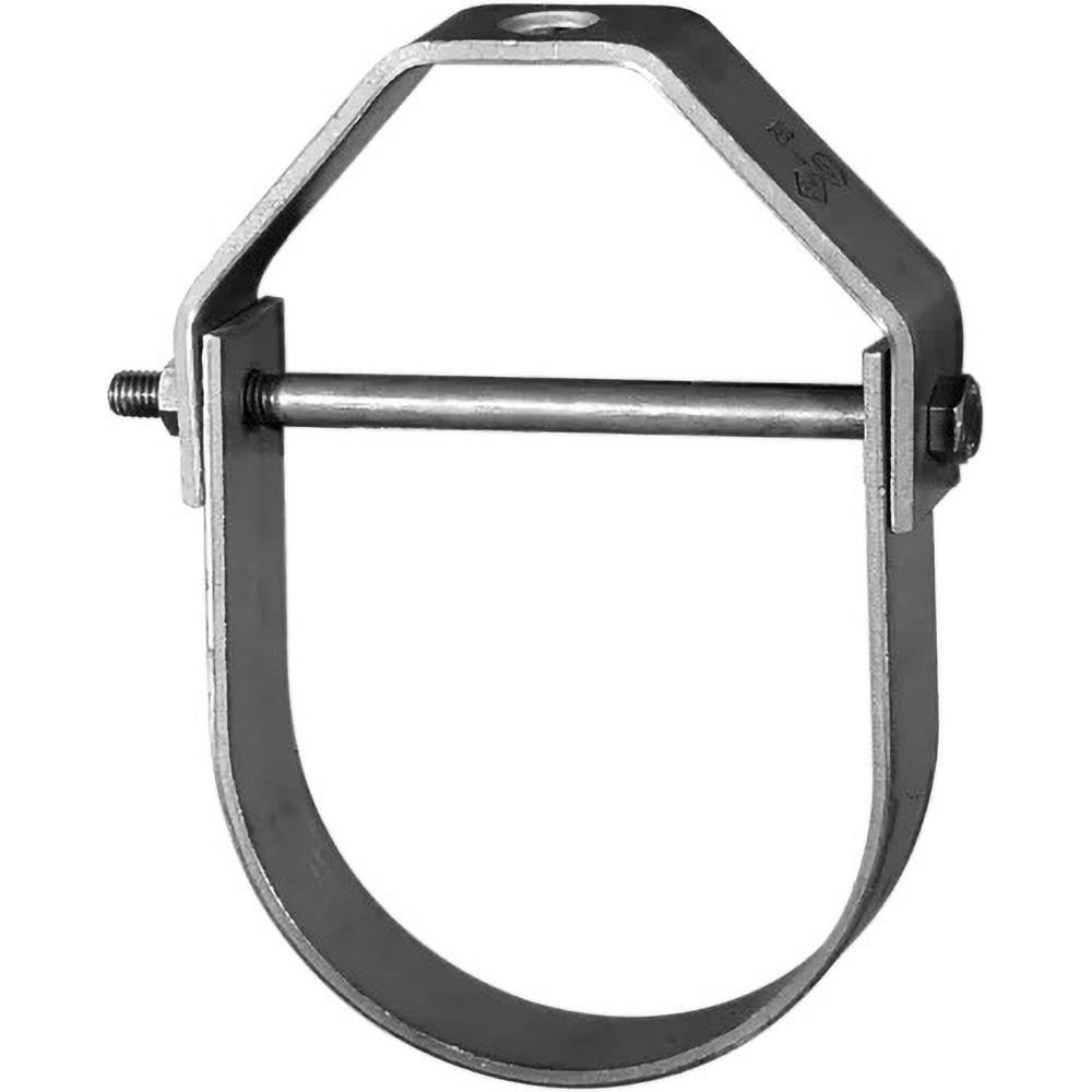 Pipe & Cable Hangers; Product Type: Adjustable Clevis Hanger ; Material: Carbon Steel ; Rod Size: 3/8 (Inch); Nominal Pipe Size: 3 ; Load Capacity (Lb.): 730.000 ; Color: Gray