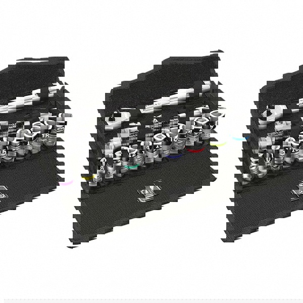 Socket Set: Deep, Impact, Insulated, Pass Through, Standard, Thin Wall & Standard, 13 Pc, 3/8