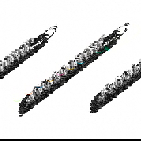 Socket Set: Deep, Impact, Insulated, Pass Through, Standard, Thin Wall & Standard, 9 Pc, 1/4
