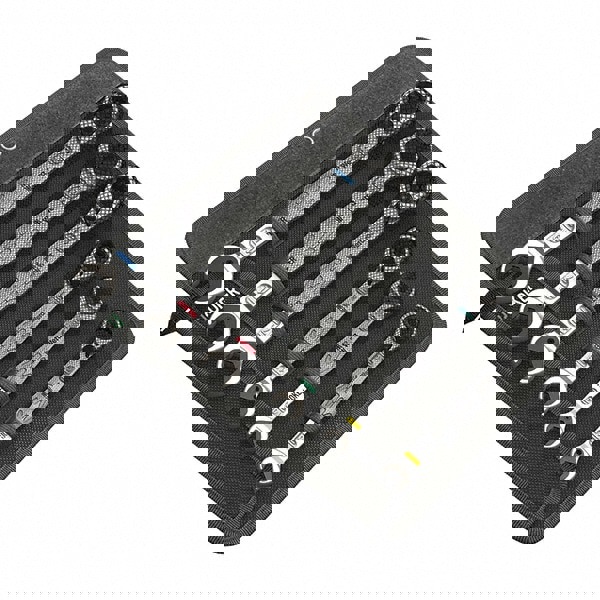 Combination Wrench Set: 6 Pc, 10 mm - 19 mm Wrench, Metric