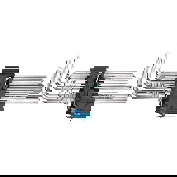 Hex Key Sets; Tool Type: Hex ; Handle Type: L-Handle ; Measurement Type: Metric ; Hex Size: 1.5 - 10 mm ; Hex Size Range (mm): 1.5 - 10 ; Container Type: Caddy