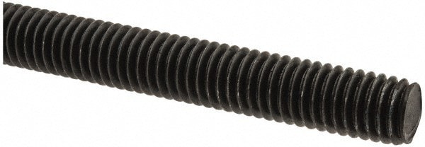 Threaded Rod: 7/16-14, 6' Long, Alloy Steel, Grade B7