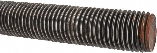 Threaded Rod: 1-1/4-7, 3' Long, Alloy Steel, Grade B7