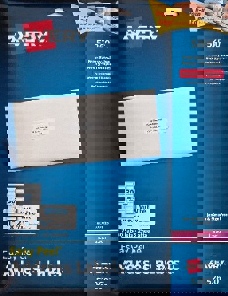 Label Maker Label: White, Paper, 2-5/8