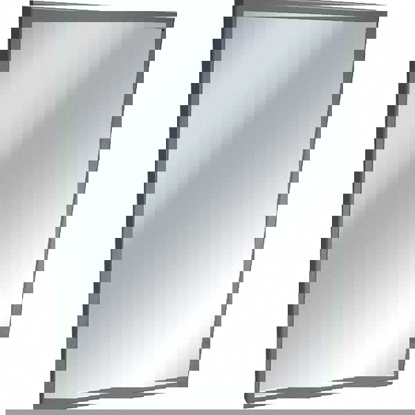 Washroom Mirrors; Mirror Material: Glass ; Frame Material: Stainless Steel ; Mirror Height: 36 ; Mirror Width: 18in ; Theft Resistant: Yes ; Shape: Rectangle