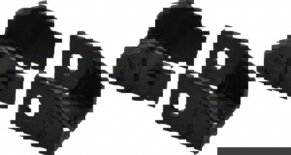 0.89 Inch Outside Width x 0.59 Inch Outside Height, Cable and Hose Carrier Plastic Zipper Mounting Bracket Set