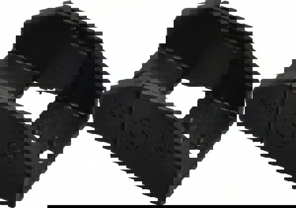 1.06 Inch Outside Width x 0.59 Inch Outside Height, Cable and Hose Carrier Plastic Zipper Mounting Bracket Set