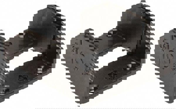 1.46 Inch Outside Width x 0.59 Inch Outside Height, Cable and Hose Carrier Plastic Zipper Mounting Bracket Set