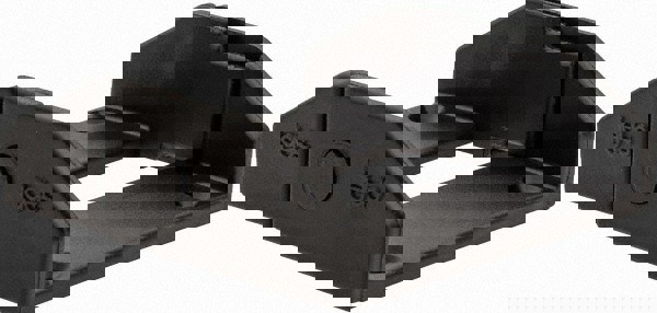 1.85 Inch Outside Width x 0.59 Inch Outside Height, Cable and Hose Carrier Plastic Zipper Mounting Bracket Set