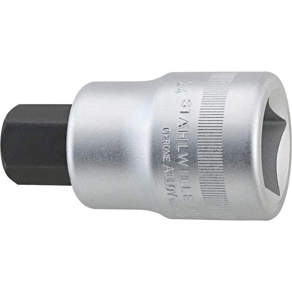 Hand Hex & Torx Bit Sockets; Socket Type: Metric Hex Bit Socket ; Hex Size (mm): 27.000 ; Insulated: No ; Tether Style: Not Tether Capable ; Material: Chrome Alloy Steel ; Finish: Chrome-Plated