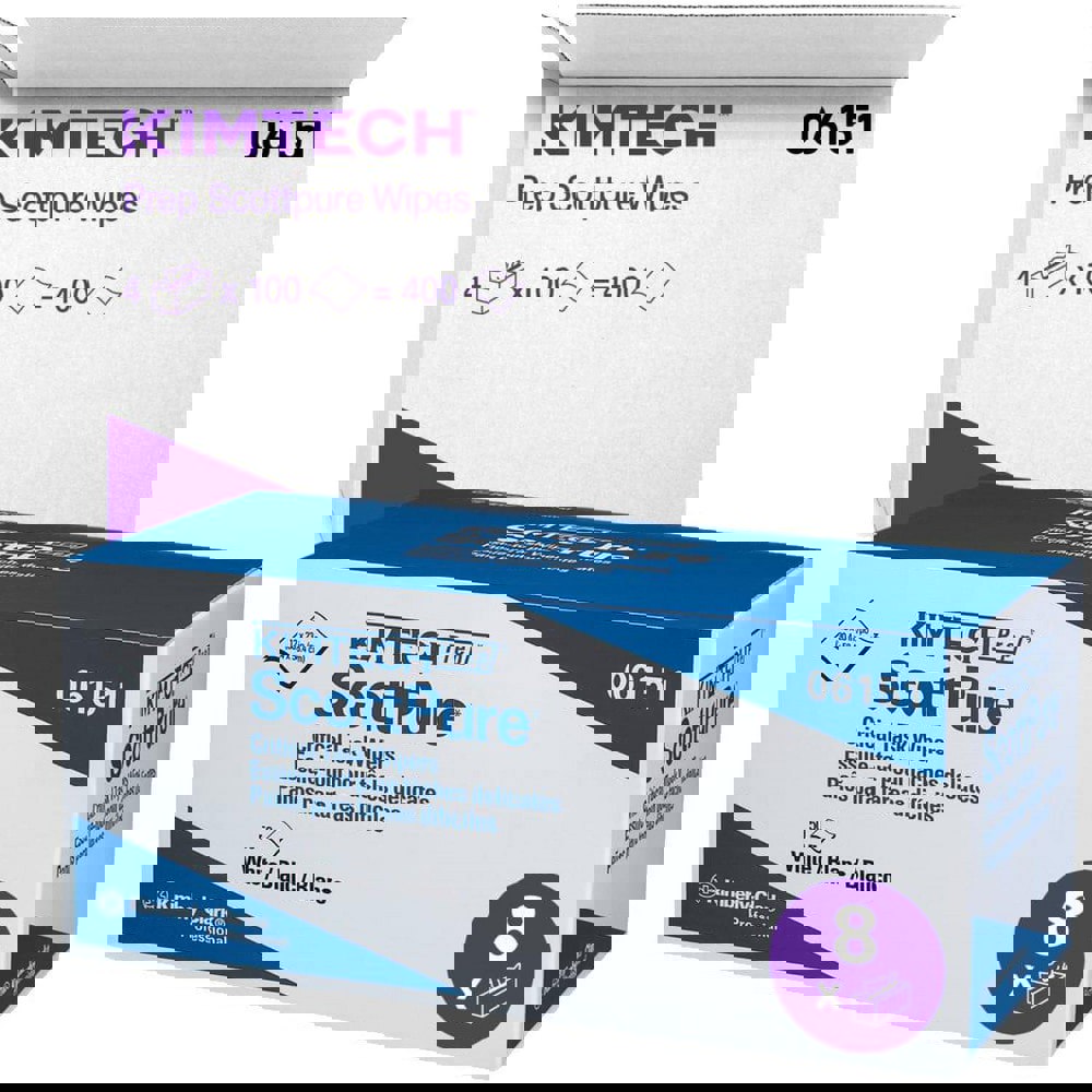 Prep Scottpure Critical Task Wipes, Carton, for Surface Preparation, White