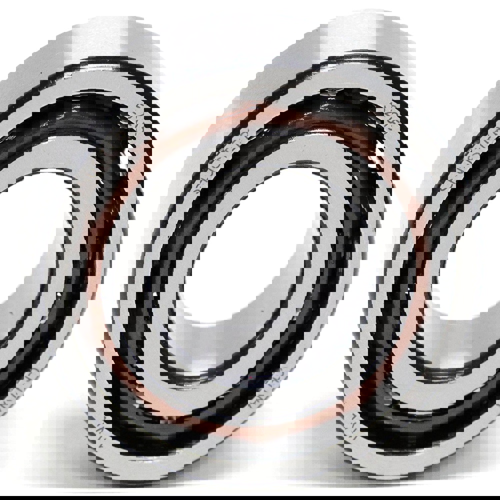 Angular Contact Ball Bearing: 15 mm Bore Dia, 42 mm OD, 19 mm OAW, Without Flange