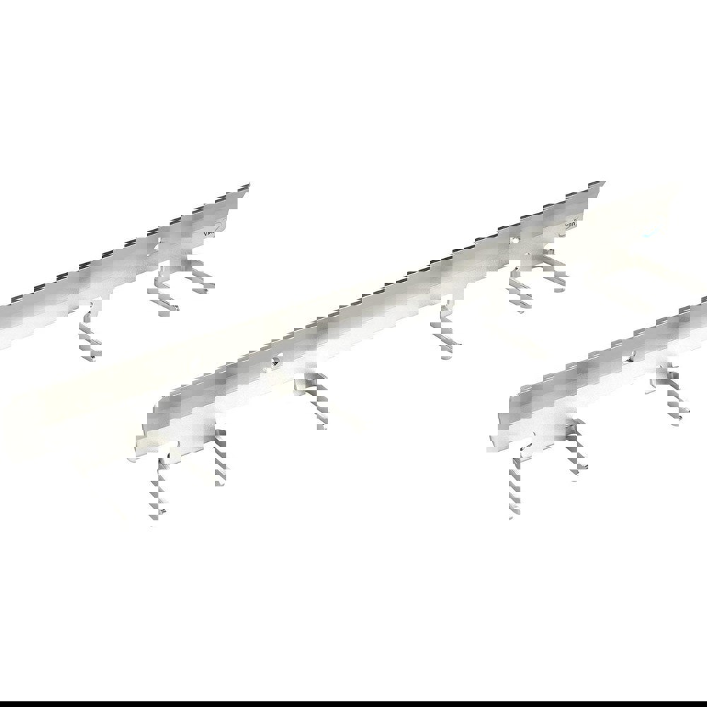 Mop & Broom Wall Hooks; Wall Hook Type: Wall Bracket ; Material: Stainless Steel ; Mount Type: Anchor ; Finish: Stainless Steel ; Number of Holders: 6.000 ; Color: Silver