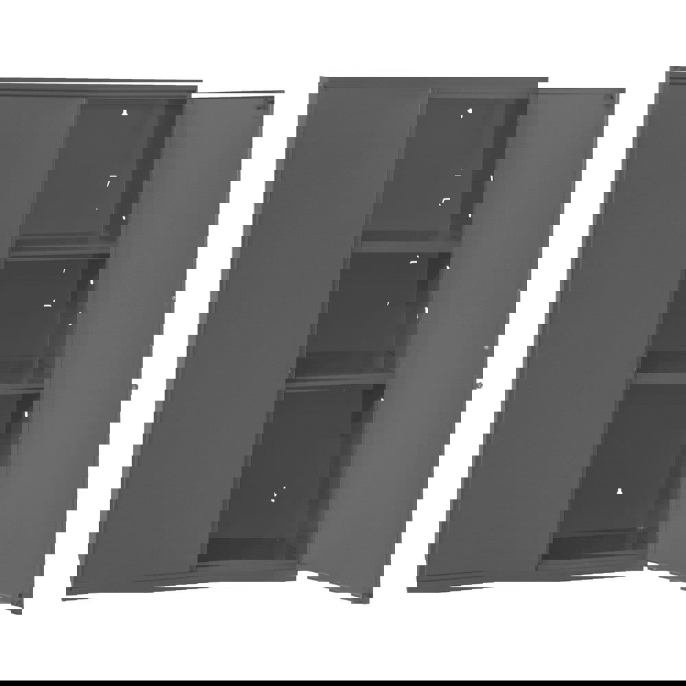 2 Shelf Locking Storage Cabinet