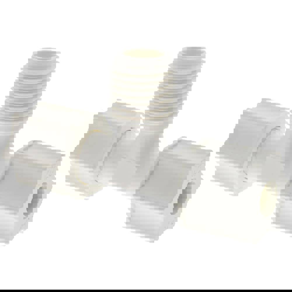 Compression Tube Male Branch Tee: 1/4 & 3/4-20