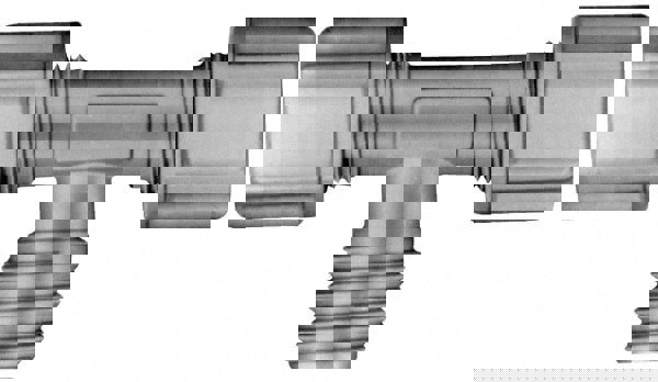 Compression Tube Male Branch Tee: 1/8 & 7/16-20